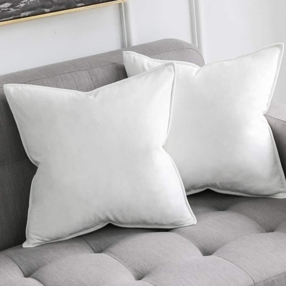 Miulee Velvet Pillow Covers (2)